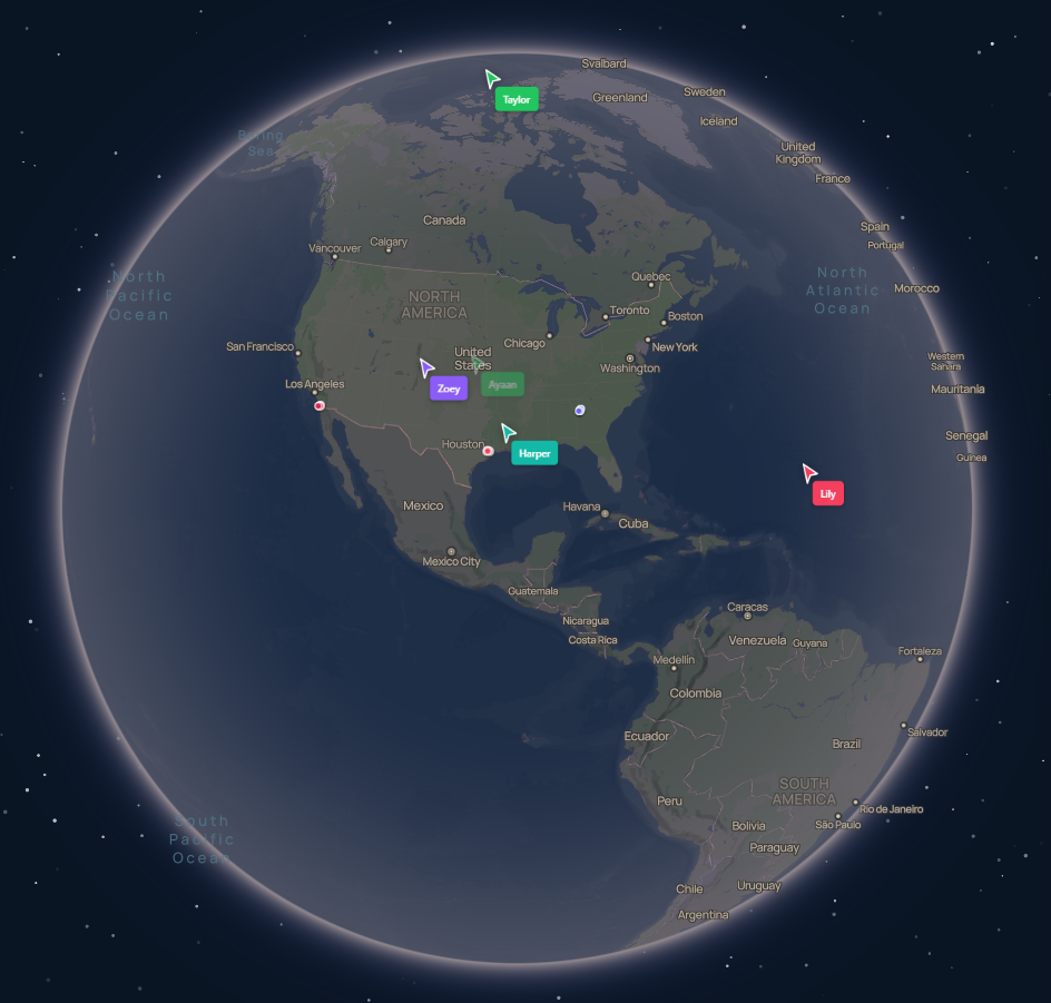 Keystone Intel global investor network visualization